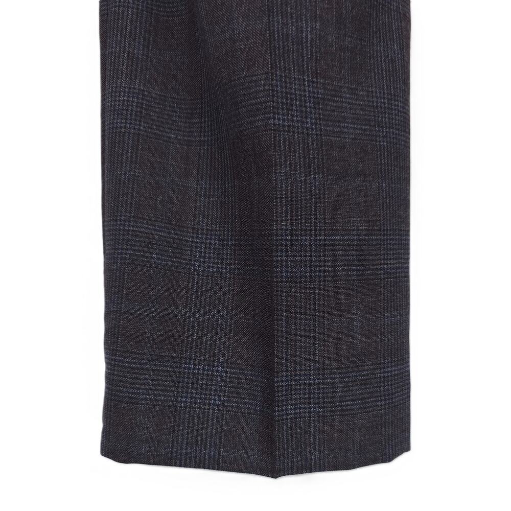 Michael Kors Mens Classic Fit Dress Pants 42x30 Brown Blue Plaid Wool Blend NWT - Picture 5 of 6